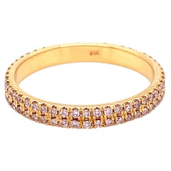 Alexander Beverly Hills 0.38ct Fancy Pink Diamond Eternity Band 18k Rose Gold 6