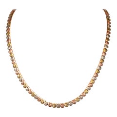 Collier tricolore en or 14 carats Italie 10,54 g V1137