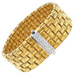 Roberto Coin Bracciale Appassionata a 5 file in oro giallo 18 carati 94.4 grammi 7.25"