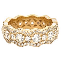 Alexander Beverly Hills 2.62ct Diamond Cocktail Band 18k Yellow Gold 6.25