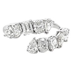 Alexander Beverly Hills 1,92ct Multi Diamant Bypass Ring 18k Weißgold