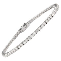 Alexander Beverly Hills 3.91ct Diamond D-F Tennis Bracelet 18k White Gold