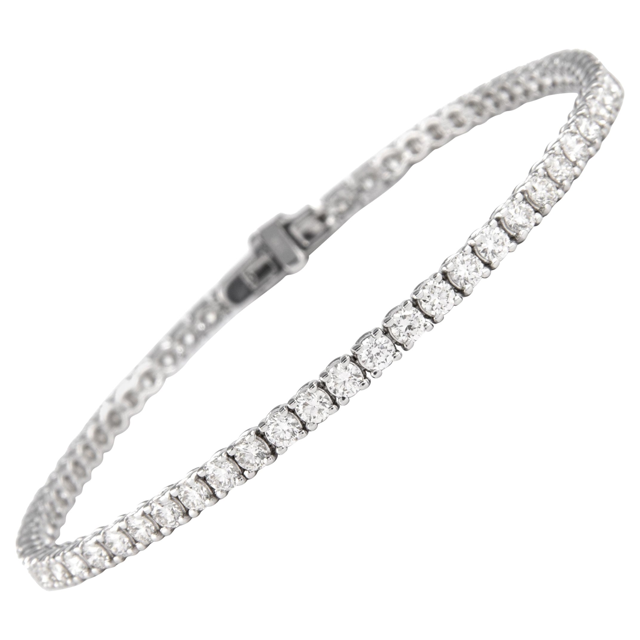 Alexander Beverly Hills Bracciale tennis con diamanti da 3.74 carati in oro bianco