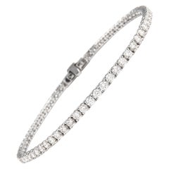 Alexander Beverly Hills Bracelet tennis en or blanc 18 carats avec diamants 4,19 carats