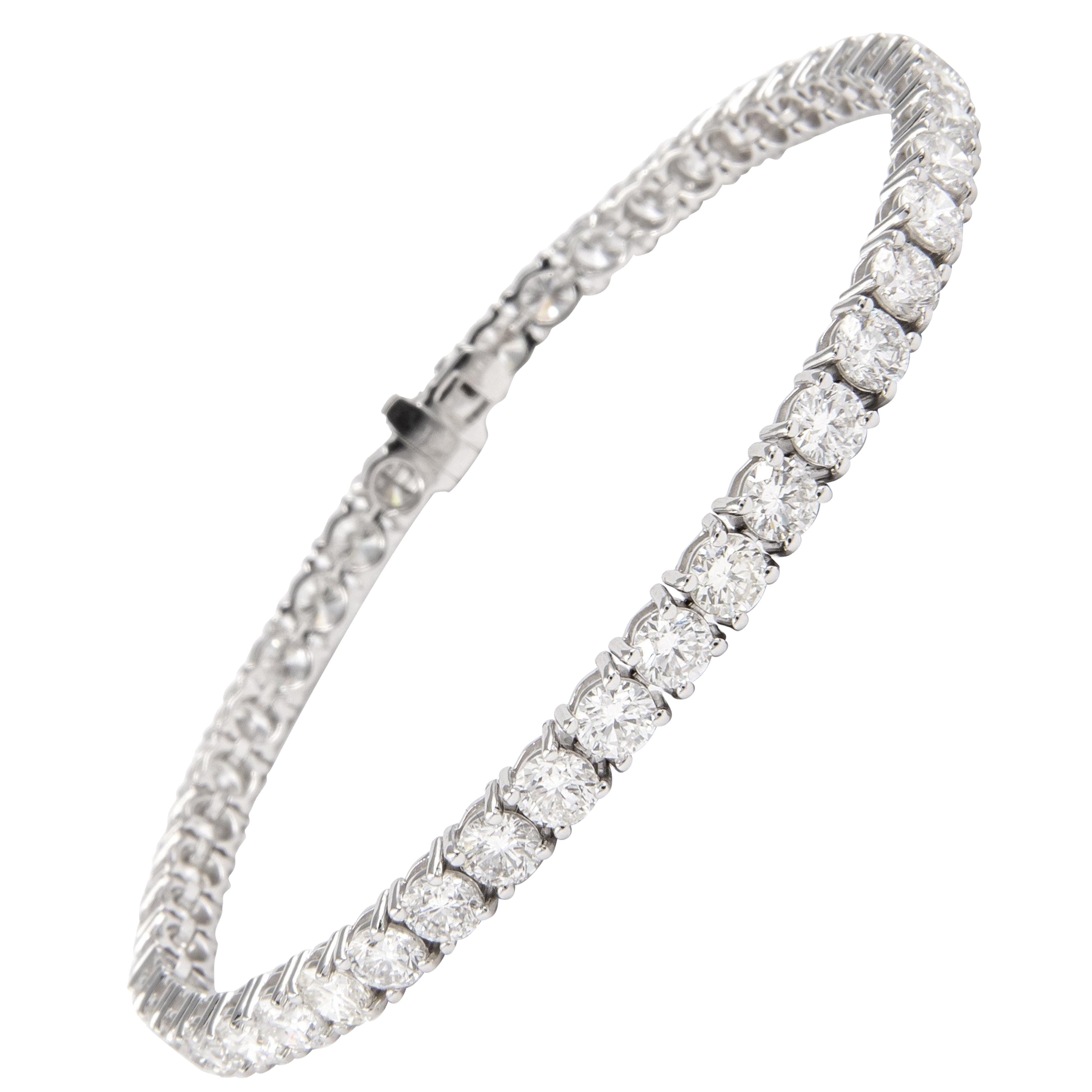 Alexander Beverly Hills 8.45ct Diamond Tennis Bracelet 18k White Gold