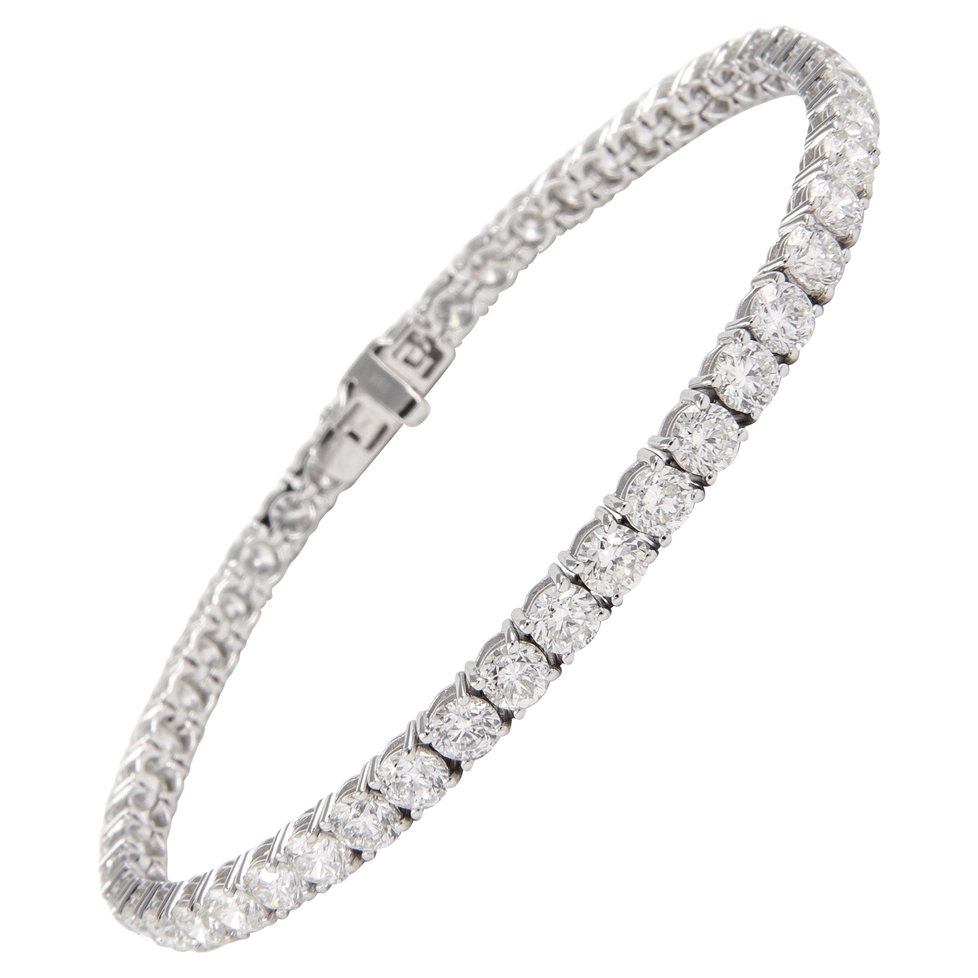 Alexander Beverly Hills 7.20ct Diamond Tennis Bracelet 18k White Gold