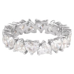 Alexander Beverly Hills 3,92ct Diamante Cuore D-F VVS2/VS1 Fascia Eternità 18k S.5