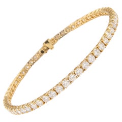 Alexander Beverly Hills 6.14ct Diamond Tennis Bracelet Yellow Gold