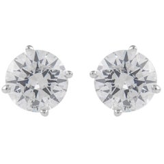 Alexander Beverly Hills EGL 2.42 Carat Diamond Stud Earrings White Gold