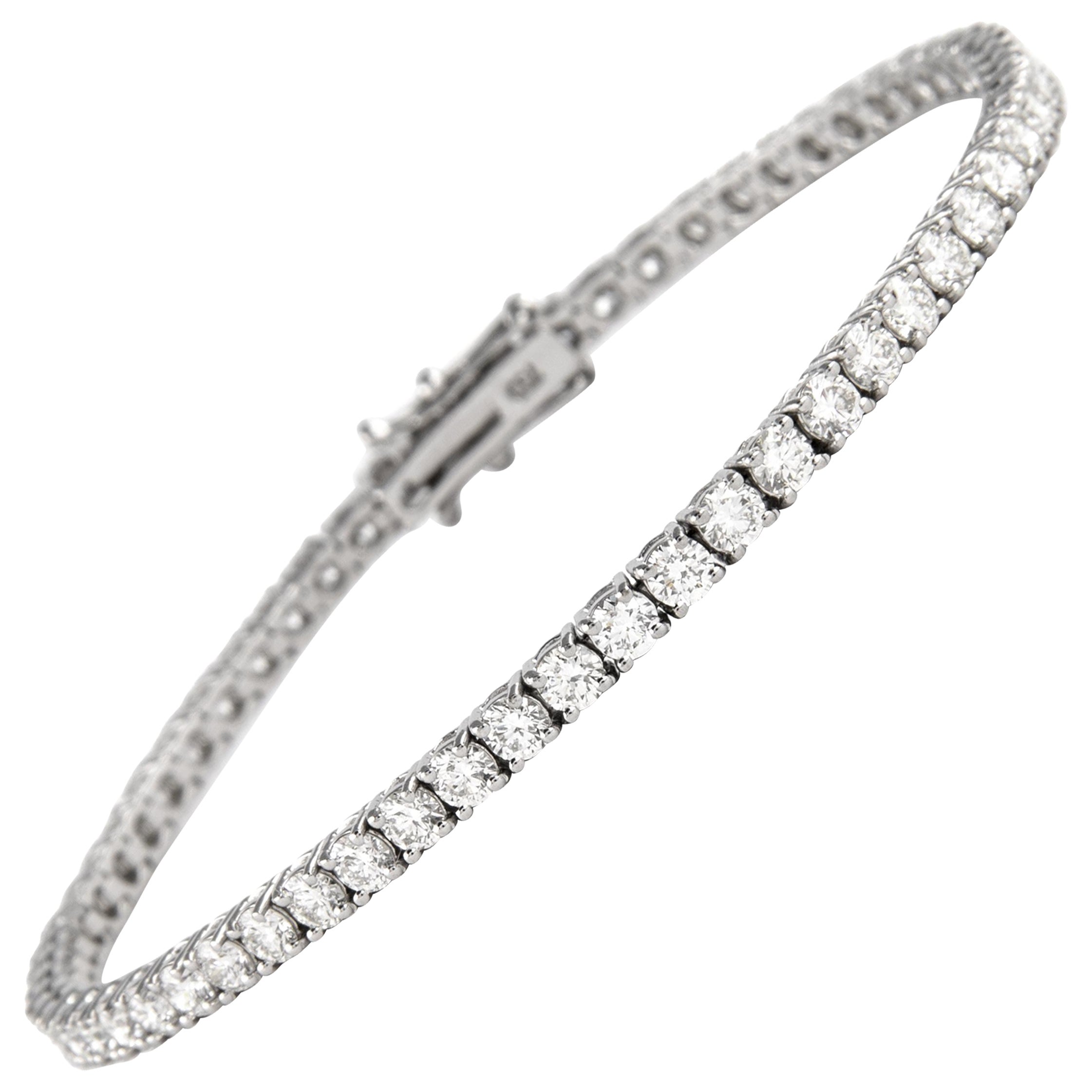 Alexander Beverly Hills Bracciale Tennis 4,82ct Diamond D VVS1 Oro bianco 18k
