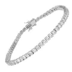 Alexander Beverly Hills 5,15ct Diamant D Farbe Tennis Armband 18k Weißgold