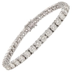 Alexander Beverly Hills 10.77ct Diamond Tennis Bracelet 18k White Gold