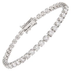 Alexander Beverly Hills Pulsera de tenis de 3 puntas con diamantes y 7,50 ct Oro blanco 18k