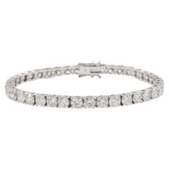 Alexander Beverly Hills Pulsera de tenis de diamantes de 12.19 ct Oro blanco