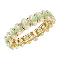 Kai Nora Oval Fire Opal Eternity Band