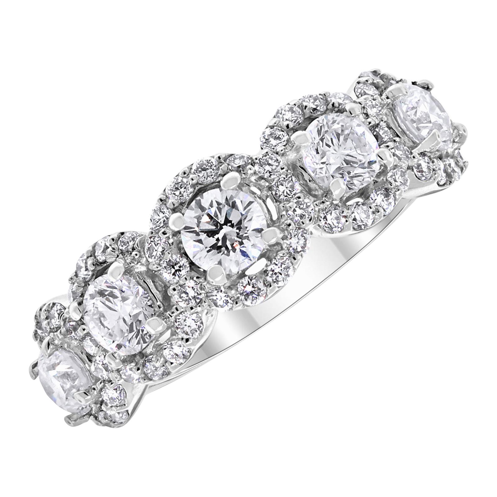 Beauvince Center Of My World Diamond Band (1.57 ct Diamonds) in White Gold
