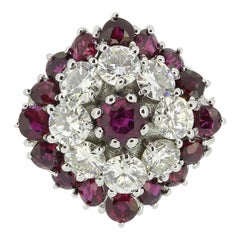 Vintage Ruby and Diamond Dress Ring