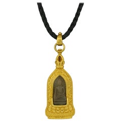 Nirvana Nepalese Gold Buddah Pendant by Carolyn Tyler