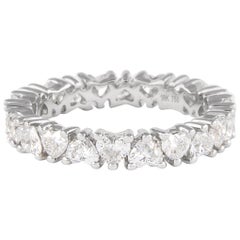 Alexander Beverly Hills 1,92ct Herz Diamant D-F VVS2/VS1 Eternity Band 18k 5.25