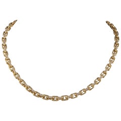 Alexander Beverly Hills Collier à maillons en or jaune 18 carats avec diamants 3,05 carats