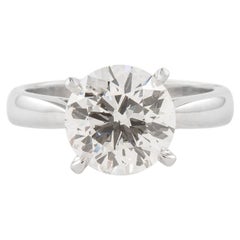 GIA Certified 3.00ct Round Brilliant Diamond I VS2 Engagement Ring White Gold