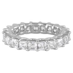 Alexander Beverly Hills 3.25ct Asscher Cut Diamante D-F VVS1 Eternidad 18k 5.25