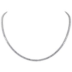 Alexander Beverly Hills Collier Tennis 17.35ct Diamond 18k White Gold 18.5in