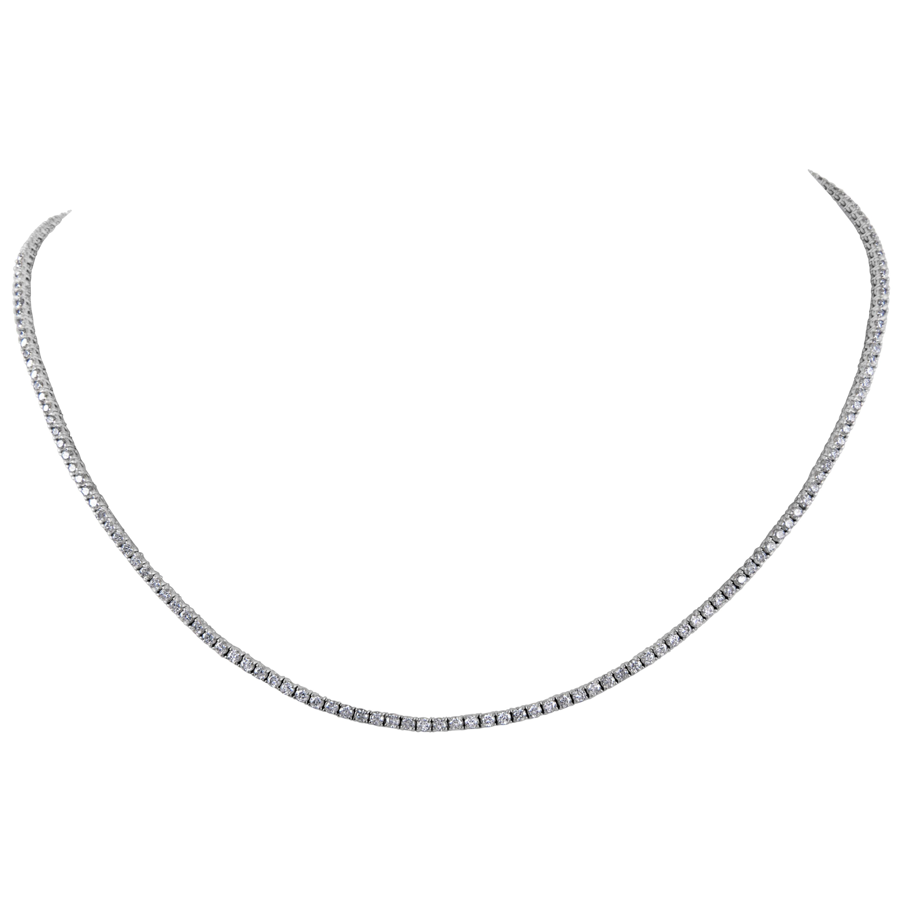 Alexander Beverly Hills 5.12ct Diamond Tennis Necklace White Gold