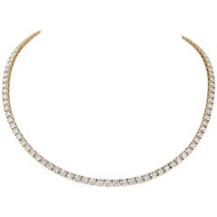 Alexander Beverly Hills 19,28ct Collana Tennis con diamanti in oro giallo 18k 16in