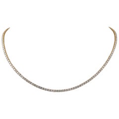 Alexander Beverly Hills - Collana Tennis con diamanti da 11,41 carati in oro giallo 18 carati - 18,5 pollici