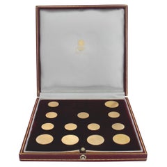 18k yellow gold Asprey London blazer buttons