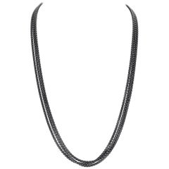 Collar de cadena de rodio David Yurman