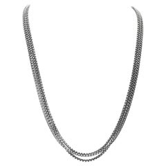 Collar David Yurman en plata de ley con detalles en oro de 14 quilates
