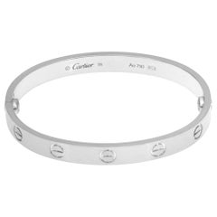Pulsera Cartier Love de oro blanco de 18 quilates