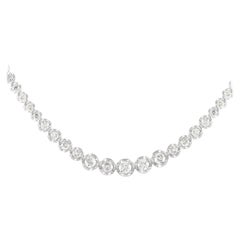 LB Exclusive 18K White Gold 5.0ct Diamond Necklace
