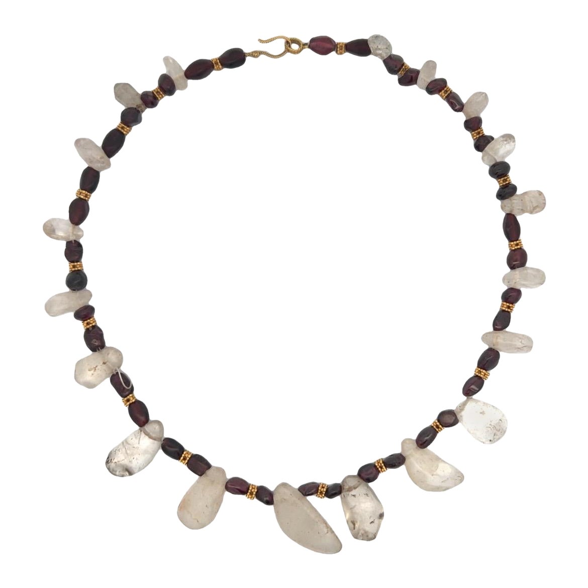 Crystal and Ancient Bead Necklace