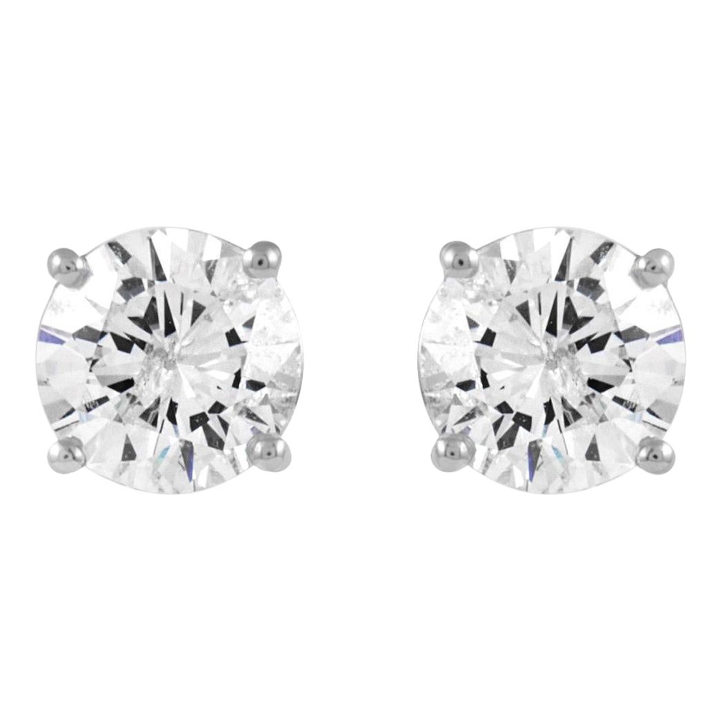 Alexander Beverly Hills EGL 2.02 Carat Diamond Stud Earrings White Gold