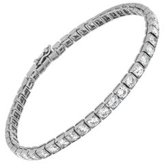 Bracciale tennis in platino Art Line con diamanti
