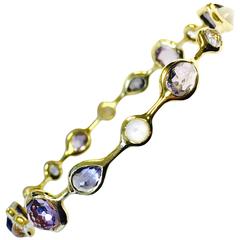 Ippolita Gold Rock Candy Gelato Bangle Bracelet 7