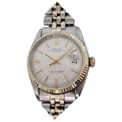 Mens Rolex Oyster Datejust Ref 1601 14k SS Automatic 1970s Vintage RJC178