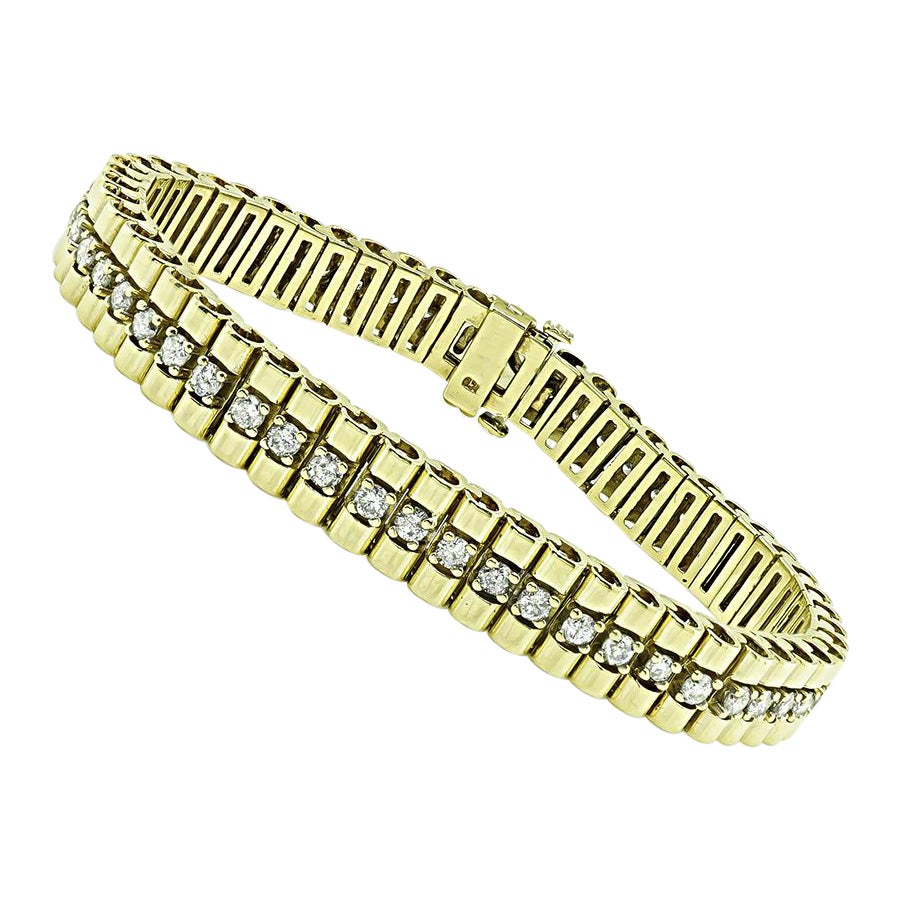 3.00ct Diamond Gold Bracelet
