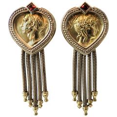Sidengang Yellow Gold Sterling Silver Clip Earrings 6