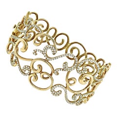 3.00ct Diamond Gold Bangle