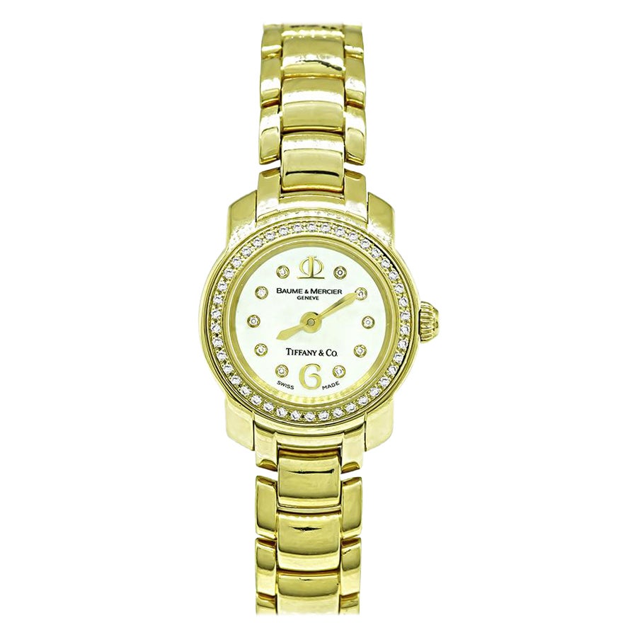 Baume & Mercier Tiffany & Co Diamond Gold Lady's Watch