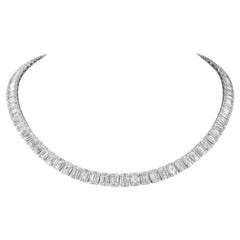 Alexander Beverly Hills 22,75ct Collana Tennis con diamanti incastonati 18k 16in