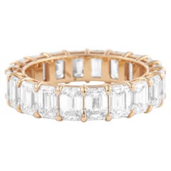 Alexander Beverly Hills Pulsera de diamantes talla esmeralda 6,23 ct Oro rosa 18k