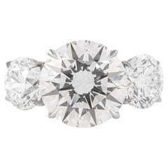 Alexander Beverly Hills All GIA 5,55ct with 3ct Round Diamond 3-Stone Ring 18k (bague à trois pierres)