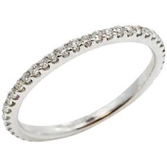 18K White Gold Diamond Eternity Band