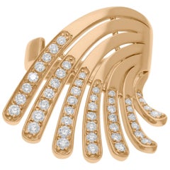 Anillo de diamantes naturales talla brillante redonda SI/H de 0,68 quilates y 14 quilates de oro amarillo