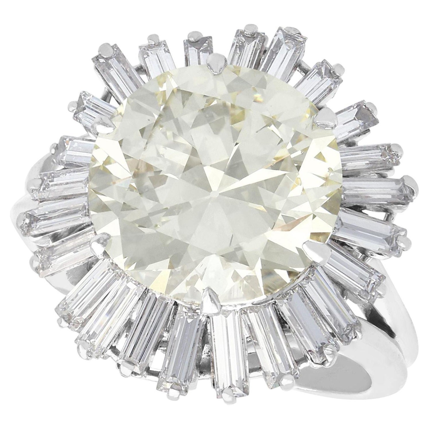 Bague vintage Boucheron, diamant 8,24 carats et platine